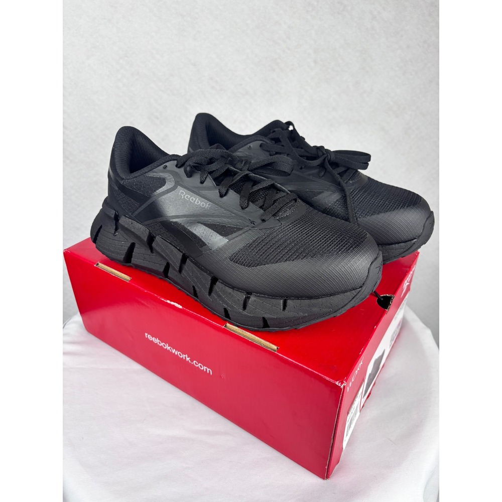 Reebok FloatZig Work Men's 8W Black Composite Toe Slip Resistant Athletic RB3030
